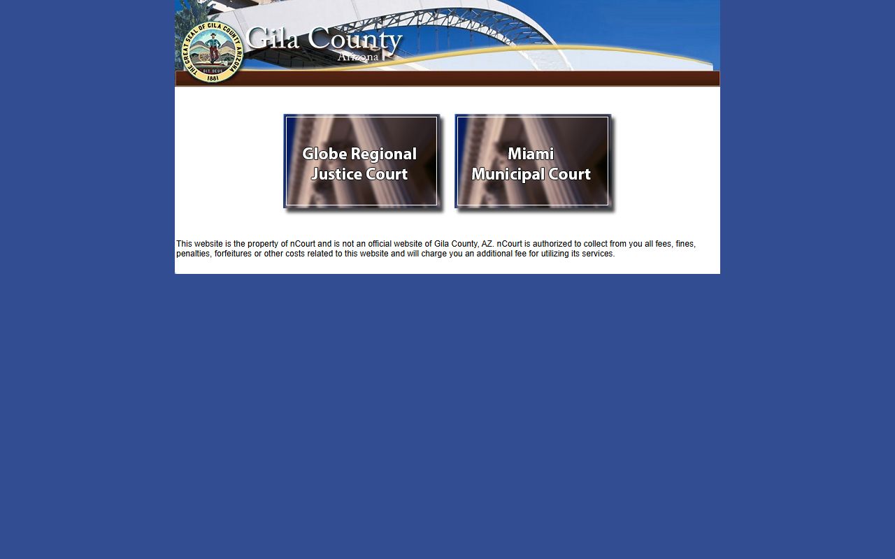 Globe payment portal for Gila County