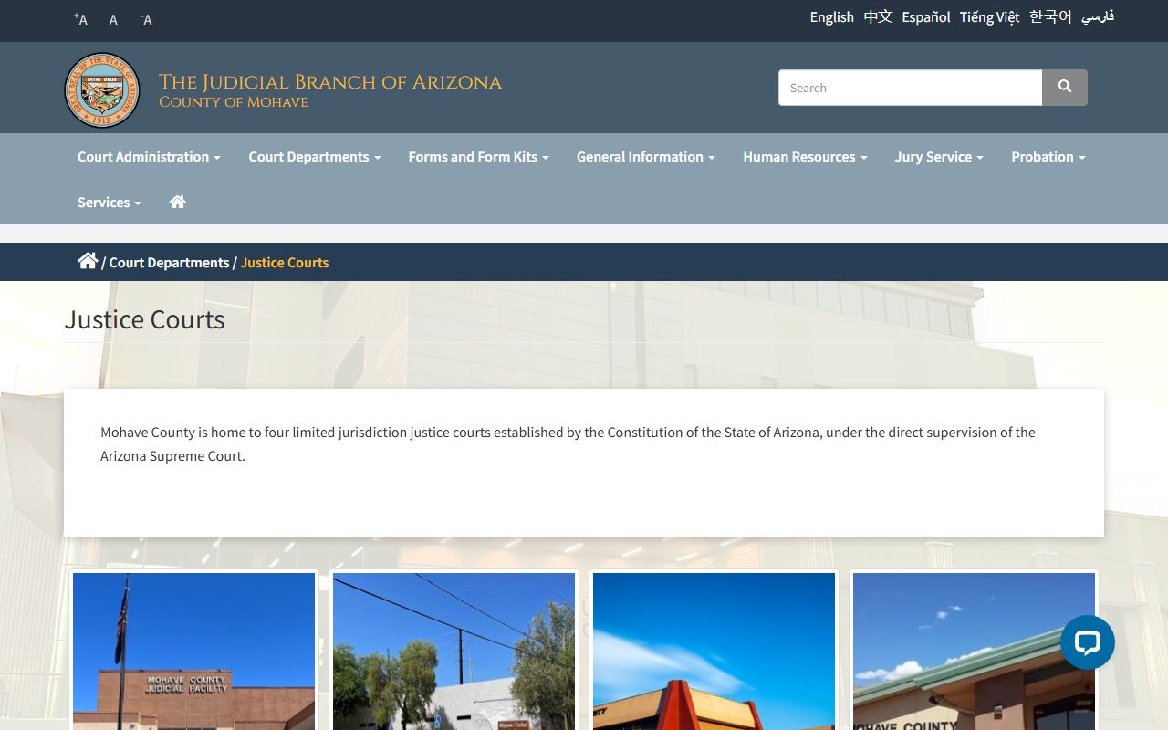 Mohave County Justice Courts directory